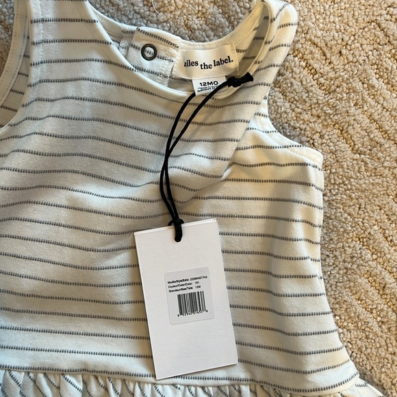 Miles the Label baby girl striped tank top - Picture 5 of 5